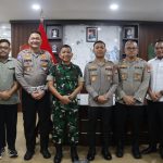 TNI-Polri Solid, Danrem 052/Wkr Sambut Kunjungan Kapolres Metro Tangerang Kota