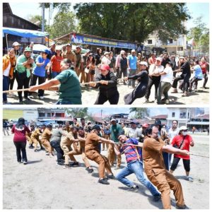 Meriahkan Perayaan HUT RI Ke-80, Pemkab Samosir Gelar Perlombaan Tarik Tambang