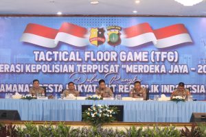 Brimob Polda Metro Jaya Perkuat Pengamanan HUT RI ke-80 Melalui Tactical Floor Game