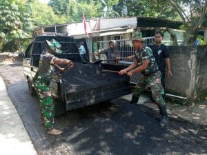 Dua Titik Pengaspalan TMMD 125 Kodim 0507/Bekasi Rampung 100% di Mustikasari