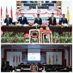 HUT RI KE-80, Bupati Samosir Bersama DPRD Dengarkan Pidato Kenegaraan Presiden RI Tahun 2025