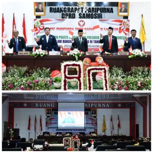 HUT RI KE-80, Bupati Samosir Bersama DPRD Dengarkan Pidato Kenegaraan Presiden RI Tahun 2025