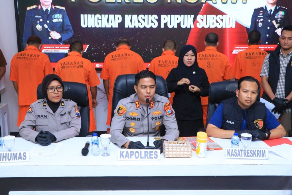 Polres Ngawi Bongkar Mafia Pupuk Subsidi, Amankan 17,8 Ton Pupuk Phonska Asal Probolinggo