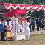 Peringatan HUT ke-80 RI di Lapangan Bola Pangkal Baru Berlangsung Khidmat
