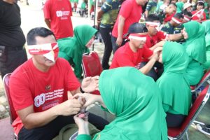 Kebersamaan dan Tawa Warnai Peringatan Kemerdekaan di Perumahan Dinas Korem 052/Wkr