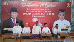 Wujud Syukur 80 Tahun Kemerdekaan RI, Divisi Humas Polri Bersama 80 Hafiz Menggelar Khataman Quran