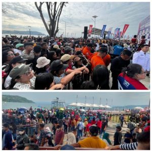 Pengunjung Dari Luar Toba Memuji Event International Aquabike Sukses di Danau Toba Kabupaten Toba