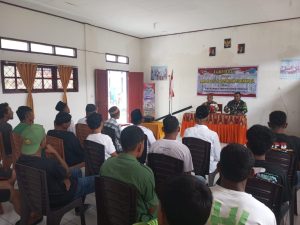 Satgas TMMD Kodim 1506/Namlea Giat Sosialisasi Tentang Keamanan dan Ketertiban Masyarakat (Kamtibmas) di Desa Hote