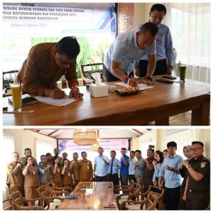 Dinas Dukcapil dan Kejari Humbahas Tandatangani Nota Kesepakatan Bersama Bidang Perdata dan TUN