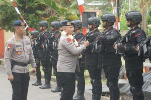 Satuan Brimob Polda Kep. Babel Menerima Kunker Danpas Brimob 1 Korbrimob Polri Brigjen Pol. Anang Sumpena, S.H.