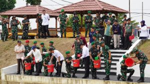 Menhan Tinjau Batalyon TP 843 di Bekasi, Dorong Ketahanan Pangan sebagai Pilar Pertahanan Negara