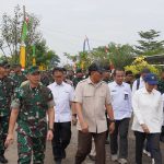Danrem 051/Wkt Dampingi Menhan RI Kunjungan Kerja di Yonif TP 843/PYV