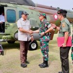 Pangdam Jaya Dampingi Menhan RI Tinjau Pembangunan Yonif TP 843/PYV Kodam Jaya
