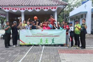 KOREM 052/Wijayakrama Gelar Olahraga Bersama Rekan Media, Pererat Silaturahmi dan Kolaborasi