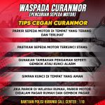 Himbaun Kepada Masyarakat Tingkatkan Kewaspadaan Cegah Curanmor