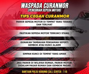 Himbaun Kepada Masyarakat Tingkatkan Kewaspadaan Cegah Curanmor