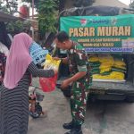 Babinsa Koramil 05/Bantargebang Gelar Gerakan Pangan Murah, Ringankan Beban Ekonomi Warga