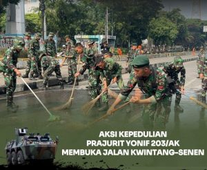 Kodam Jaya Gelar Karya Bakti Buka Akses Jalan Kwitang–Senen