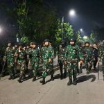 Patroli Amankan Wilayah, Kodim 0507/Bekasi Dorong Mundur Massa Berpotensi Anarkis