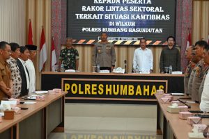 Lintas Sektoral Kabupaten Humbahas Gelar Rakor Bahas Situasi Kamtibmas