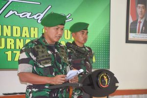 Dandim 1710/Mimika Pimpin Tradisi Korps Pindah Satuan dan Purna Tugas