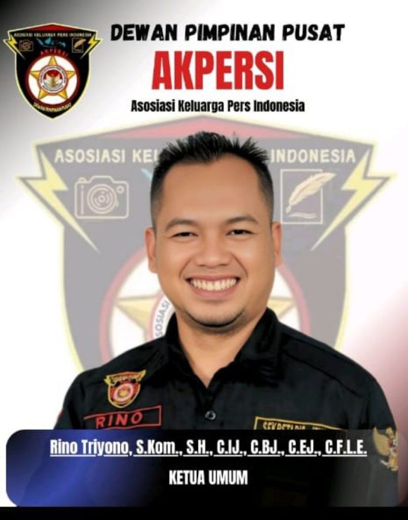 Ketum AKPERSI Rino Triyono Tegaskan Disiplin Organisasi: Instruksi Tegas untuk DPD dan DPC