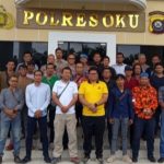 Unjuk Rasa di OKU, KMP OKU Bersama Insan Pers, Ormas, dan LSM Datangi Polres