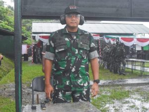 Dandim 1710/Mimika Ikuti Lomba Menembak Trisula Open Championship HUT Kogabwilhan III