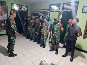 Jelang HUT ke-80 TNI, Kodim 1710/Mimika Gelar Patroli Wilayah Jaga Kamtibmas