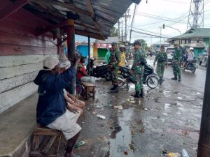 Jaga Keamanan, Kodim 1710/Mimika Gelar Patroli Humanis di Wilayah Binaan