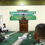Makorem 052/Wkr Peringati Maulid Nabi Muhammad SAW untuk Membentuk Prajurit Berkarakter