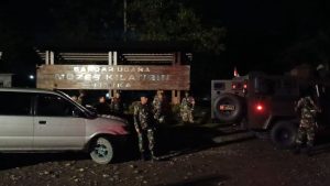 Bersama Anggota Banser, Kodim 1710/Mimika Kembali Laksanakan Patroli Humanis Jaga Stabilitas Kamtibmas Wilayah