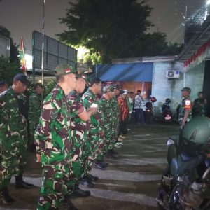 Kemanunggalan TNI-Rakyat, Kodim 0504/Jakarta Selatan Gelar Patroli Bersama Komdu