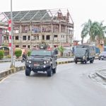 Jelang HUT ke-80 TNI, Kodim 1710/Mimika Bersama GM FKPPI dan Pemuda Kerukunan Gelar Patroli Wilayah