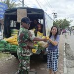 Jaga Stabilitas Harga Beras, Kodim 1710/Mimika Kolaborasi Dengan Bulog  Gelar Gerakan Pangan Murah Kepada Warga Timika