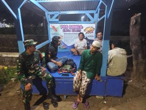 Cegah Gangguan Kamtibmas, Koramil 02/Pondok Gede Bersama Tiga Pilar dan Komduk Intensifkan Patroli dan Siskamling