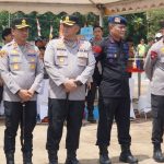 Dansat Brimob Polda Sumsel Sambut Kapolri pada Panen Raya Serentak Kuartal III di OKU Timur