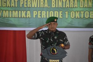 Dandim 1710/Mimika Pimpin Korps Raport Kenaikan Pangkat, Tekankan Disiplin dan Dedikasi Prajurit