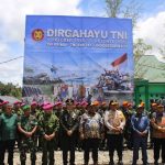 Kodim 1715/Yahukimo dan Satgas TNI Gelar Upacara Meriah HUT ke-80 TNI