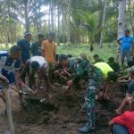Di Tengah Pembangunan, Satgas TMMD Kodim 1505/Tidore Tunjukkan Kepedulian kepada Warga Berduka