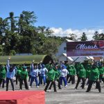 Kodim 1710/Mimika Gelar Masak Besar dan Olahraga Bersama Dharma Pertiwi