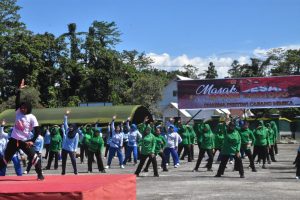 Kodim 1710/Mimika Gelar Masak Besar dan Olahraga Bersama Dharma Pertiwi