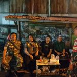 Babinsa Teluk Pucung dan Tiga Pilar Gencarkan Patroli Siskamling Harapan Jaya