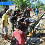 Gotong Royong Tanpa Lelah, Satgas TMMD Kodim 1505/Tidore Bangun Drainase