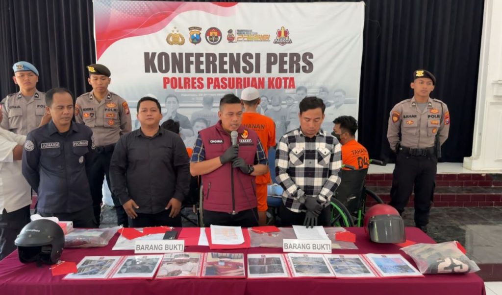 Polres Pasuruan Kota Bongkar Sindikat Curanmor Lintas Wilayah