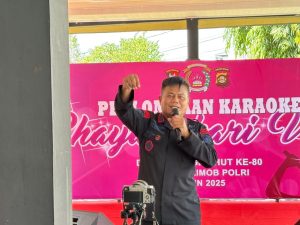 Bhayangkari Brimob Sumsel Gelar Lomba Karaoke Sambut HUT ke-80