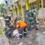 Koramil Bantargebang Bantu Rehab Ruang Kelas SMKN 2 Bekasi