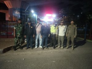 Koramil 03/Tanjung Priok Gelar Patroli Siskamling Bersama Tiga Pilar di Jakarta Utara