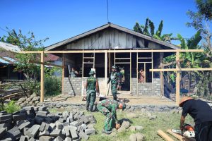 Satgas TMMD Ke-126 Kodim 1505/Tidore Bangun Rumah Layak Huni, Wujud Nyata Kepedulian TNI untuk Rakyat