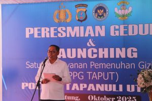 Bupati Taput Dampingi Wakapoldasu Resmikan Satuan Pelayanan Pemenuhan Gizi Polres
